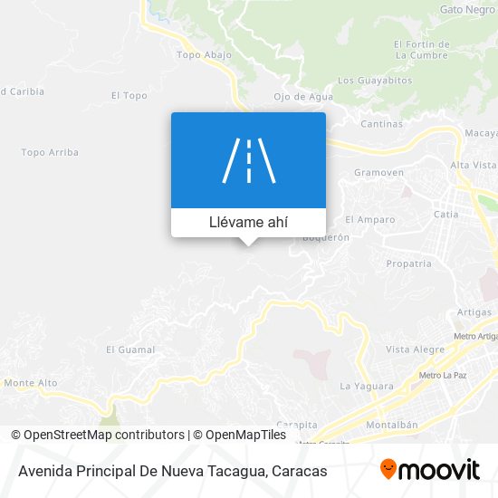 Mapa de Avenida Principal De Nueva Tacagua