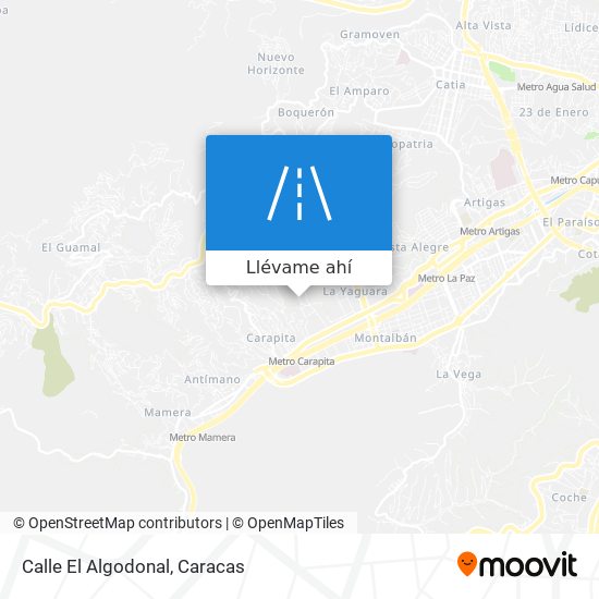 Mapa de Calle El Algodonal
