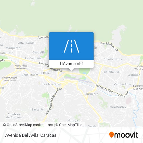 Mapa de Avenida Del Ávila