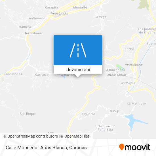 Mapa de Calle Monseñor Arias Blanco