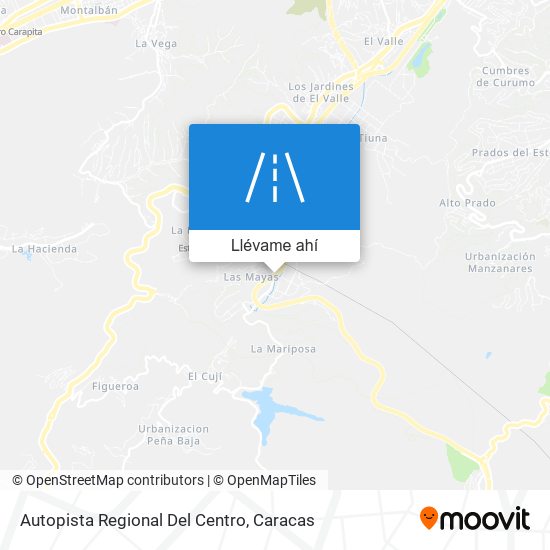 Mapa de Autopista Regional Del Centro