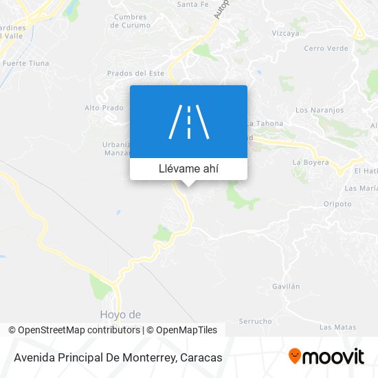 Mapa de Avenida Principal De Monterrey