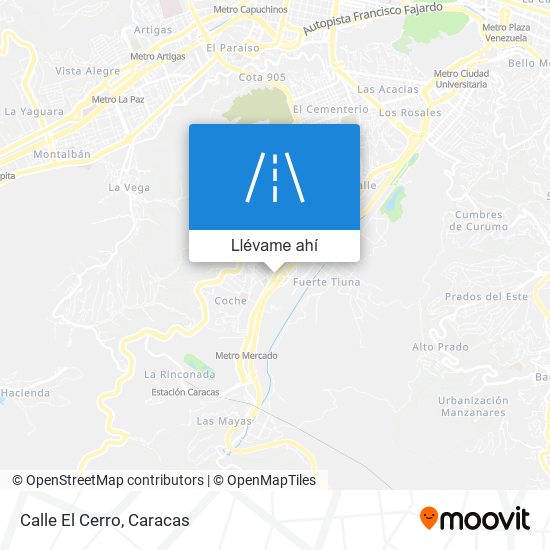 Mapa de Calle El Cerro