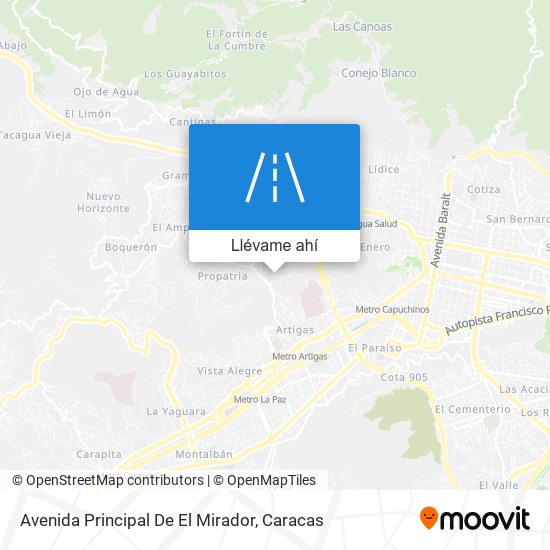 Mapa de Avenida Principal De El Mirador