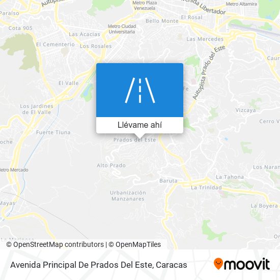 Mapa de Avenida Principal De Prados Del Este