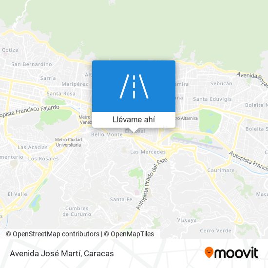 Mapa de Avenida José Martí