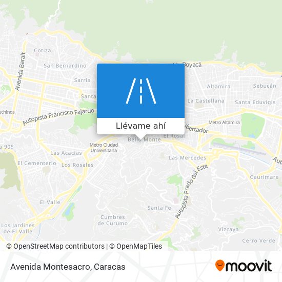Mapa de Avenida Montesacro