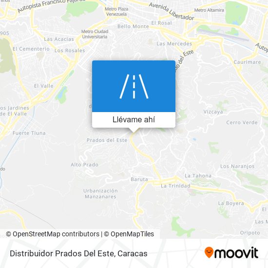 Mapa de Distribuidor Prados Del Este