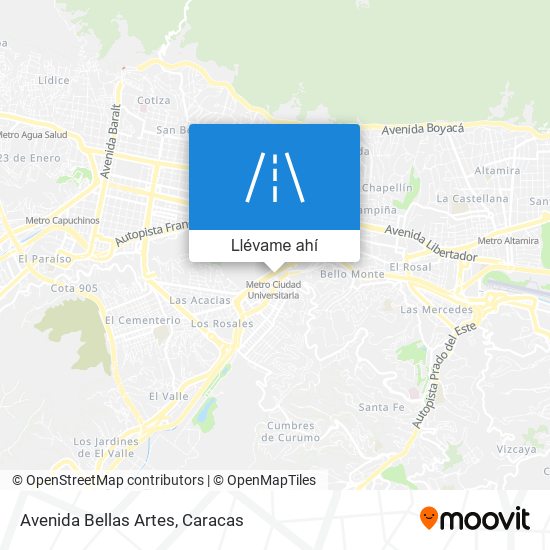 Mapa de Avenida Bellas Artes