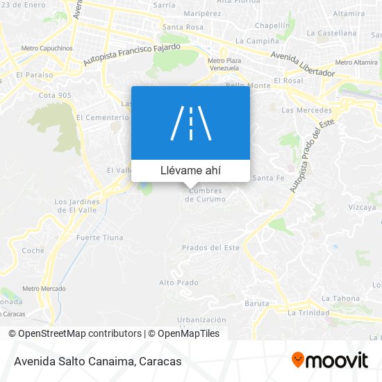 Mapa de Avenida Salto Canaima