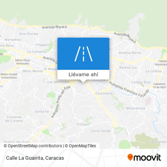 Mapa de Calle La Guairita
