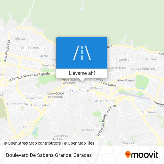 Mapa de Boulevard De Sabana Grande