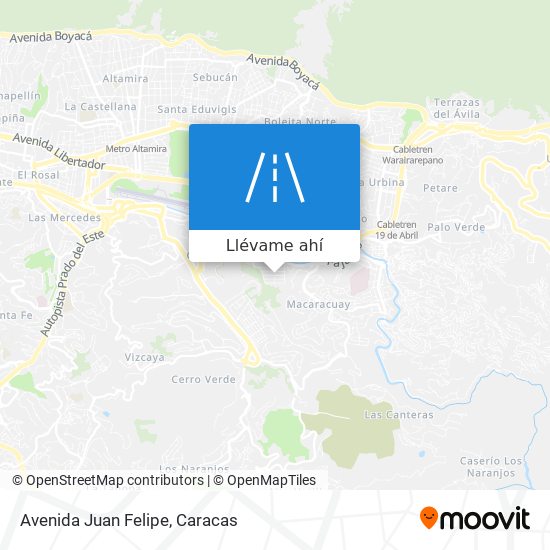 Mapa de Avenida Juan Felipe