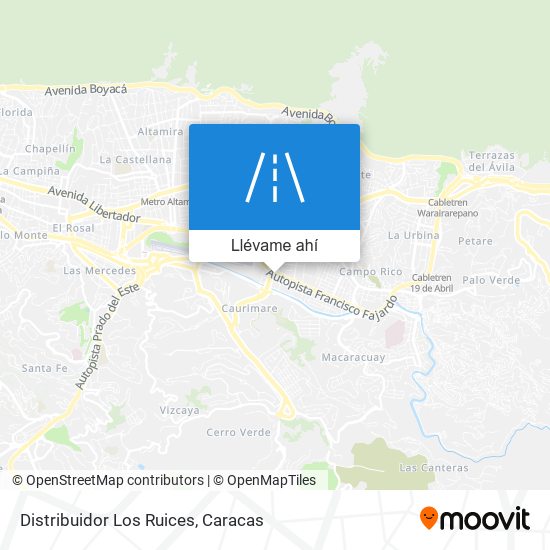 Mapa de Distribuidor Los Ruices