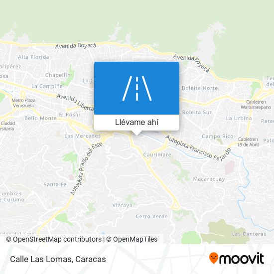 Mapa de Calle Las Lomas