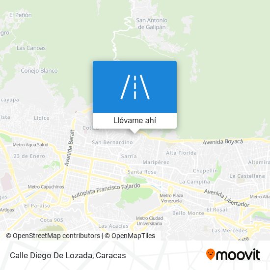 Mapa de Calle Diego De Lozada