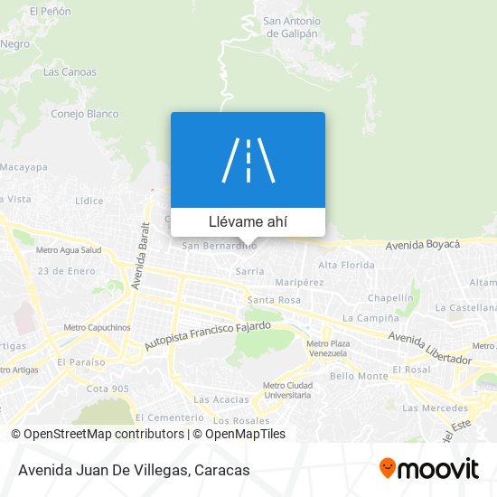 Mapa de Avenida Juan De Villegas