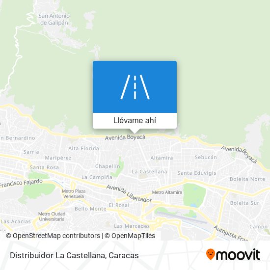 Mapa de Distribuidor La Castellana