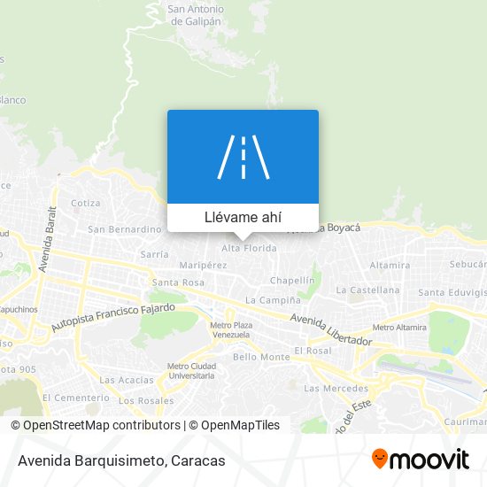 Mapa de Avenida Barquisimeto