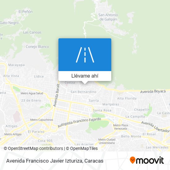 Mapa de Avenida Francisco Javier Izturiza