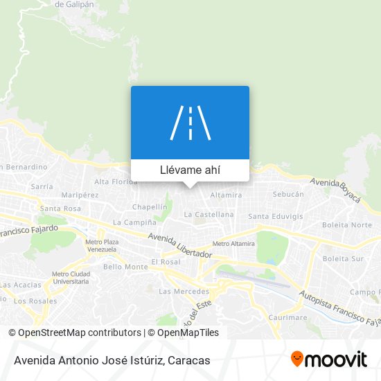 Mapa de Avenida Antonio José Istúriz