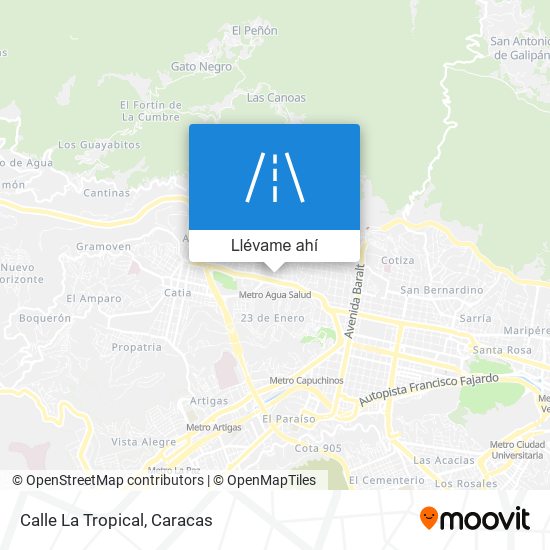Mapa de Calle La Tropical