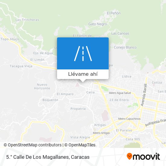 Mapa de 5.° Calle De Los Magallanes