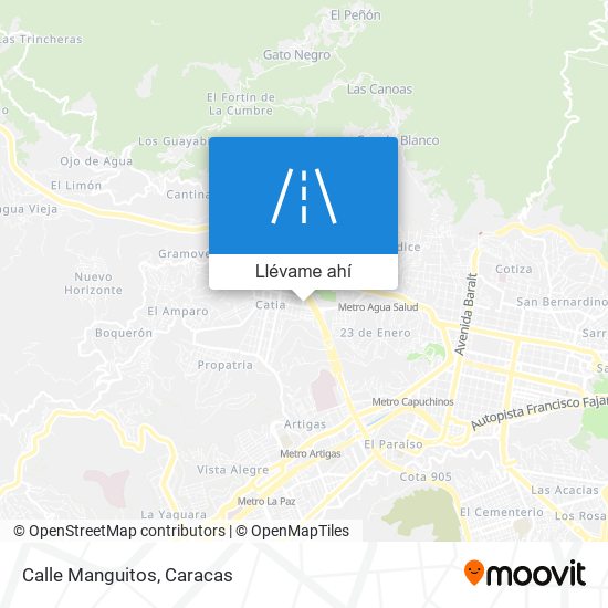 Mapa de Calle Manguitos