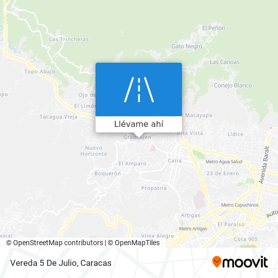 Mapa de Vereda 5 De Julio