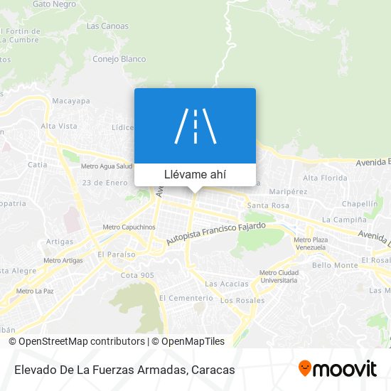 Mapa de Elevado De La Fuerzas Armadas