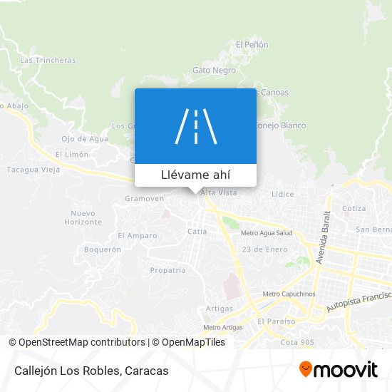 Mapa de Callejón Los Robles