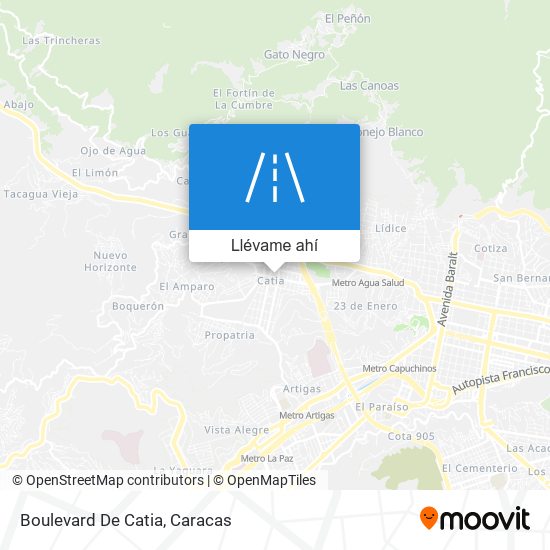 Mapa de Boulevard De Catia