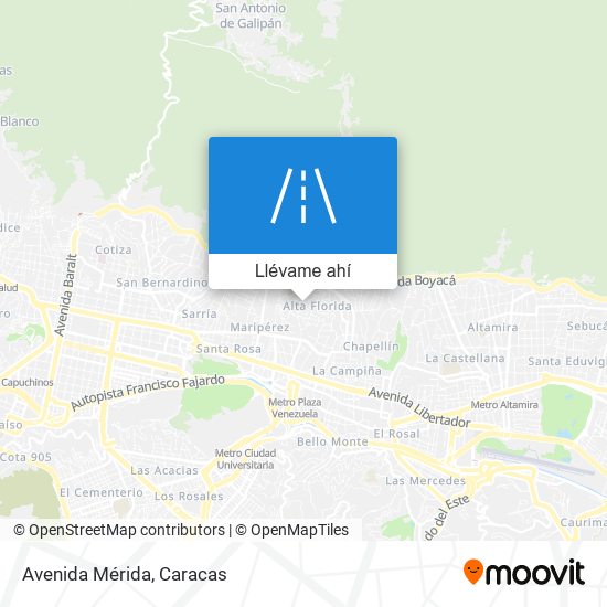 Mapa de Avenida Mérida