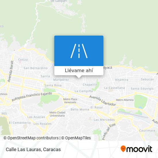 Mapa de Calle Las Lauras