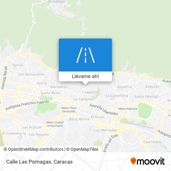 Mapa de Calle Las Pomagas