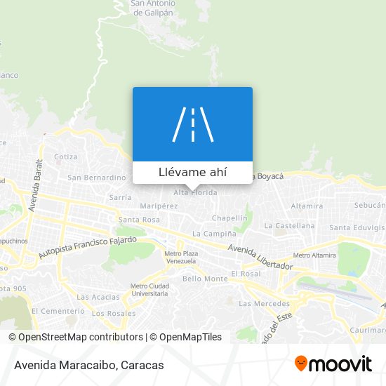 Mapa de Avenida Maracaibo