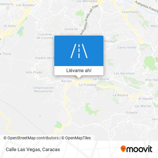 Mapa de Calle Las Vegas