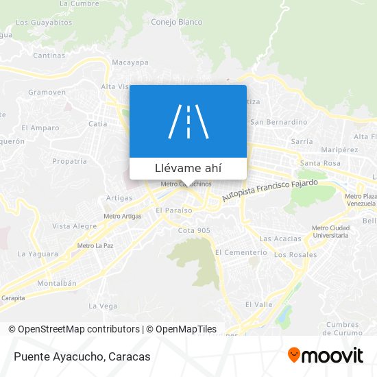 Mapa de Puente Ayacucho