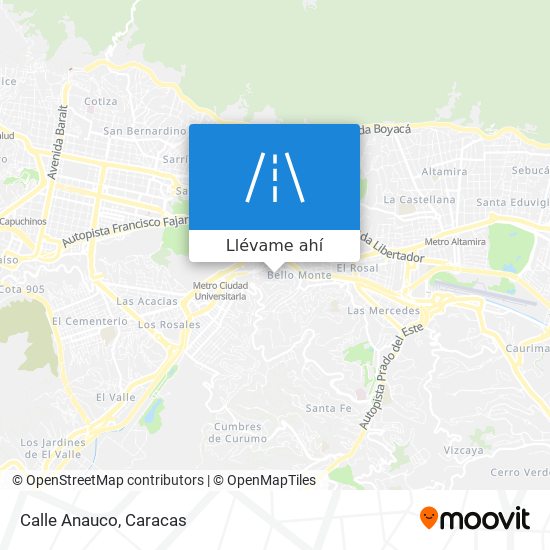 Mapa de Calle Anauco
