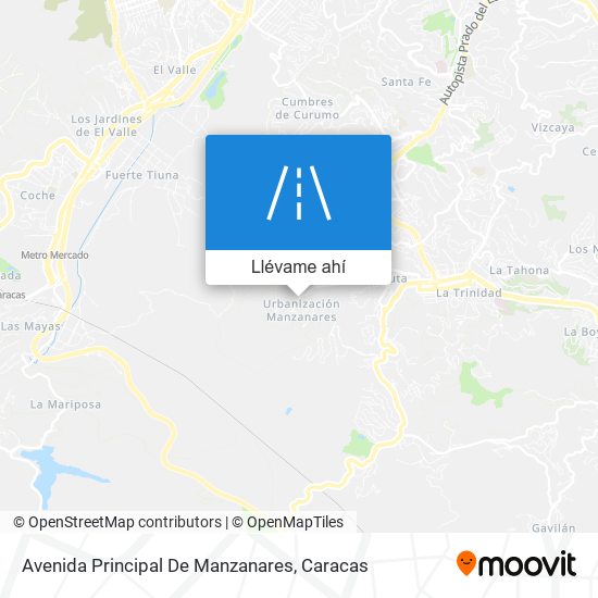 Mapa de Avenida Principal De Manzanares