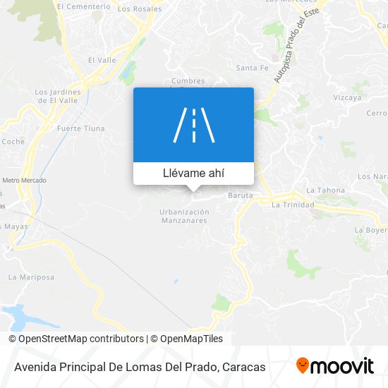 Mapa de Avenida Principal De Lomas Del Prado