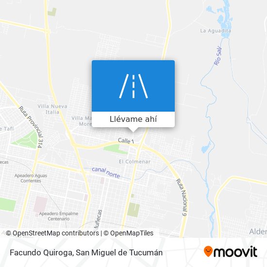 Mapa de Facundo Quiroga