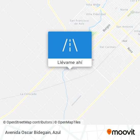 Mapa de Avenida Oscar Bidegain