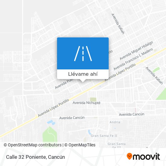 Cómo llegar a Calle 32 Poniente en Benito Juárez en Autobús?