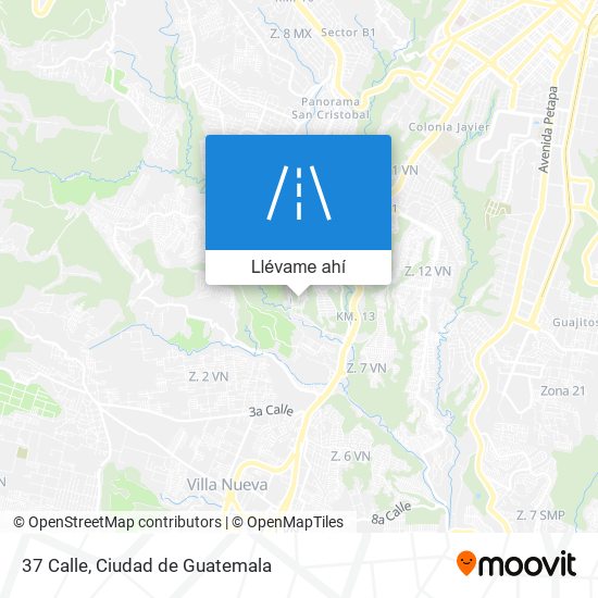 Mapa de 37 Calle