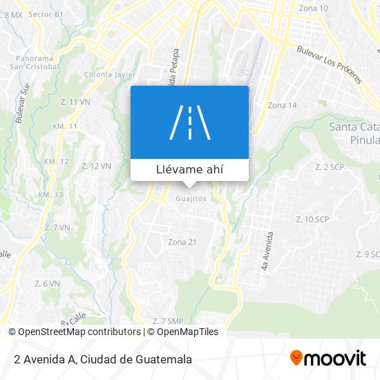 Mapa de 2 Avenida A