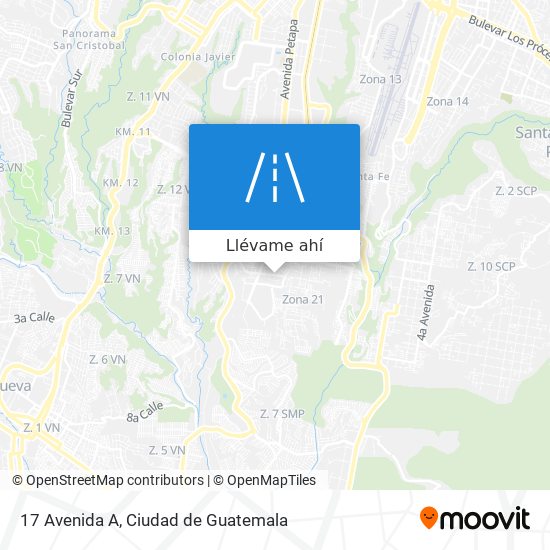 Mapa de 17 Avenida A