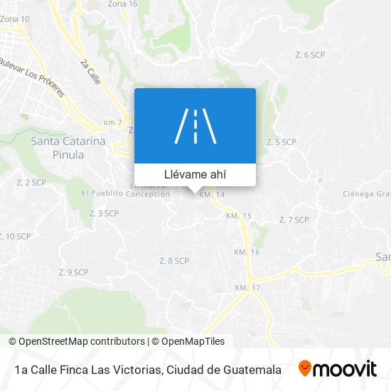 Mapa de 1a Calle Finca Las Victorias