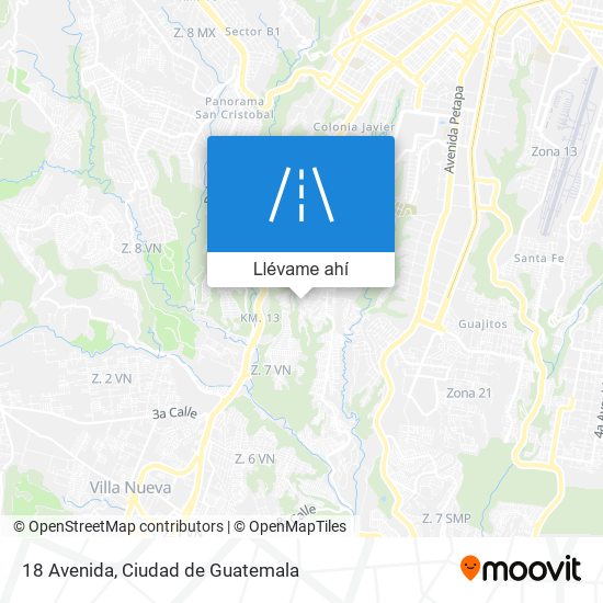 Mapa de 18 Avenida