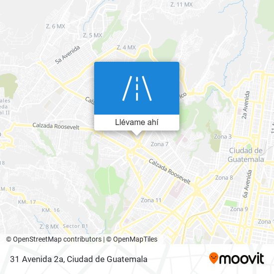 Mapa de 31 Avenida 2a